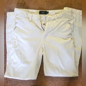 J. Crew Womens White Chinos